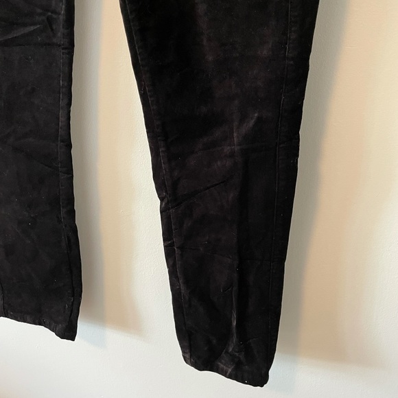 Paige Hoxton Ankle Peg Black Velvet Pants - Picture 4 of 15